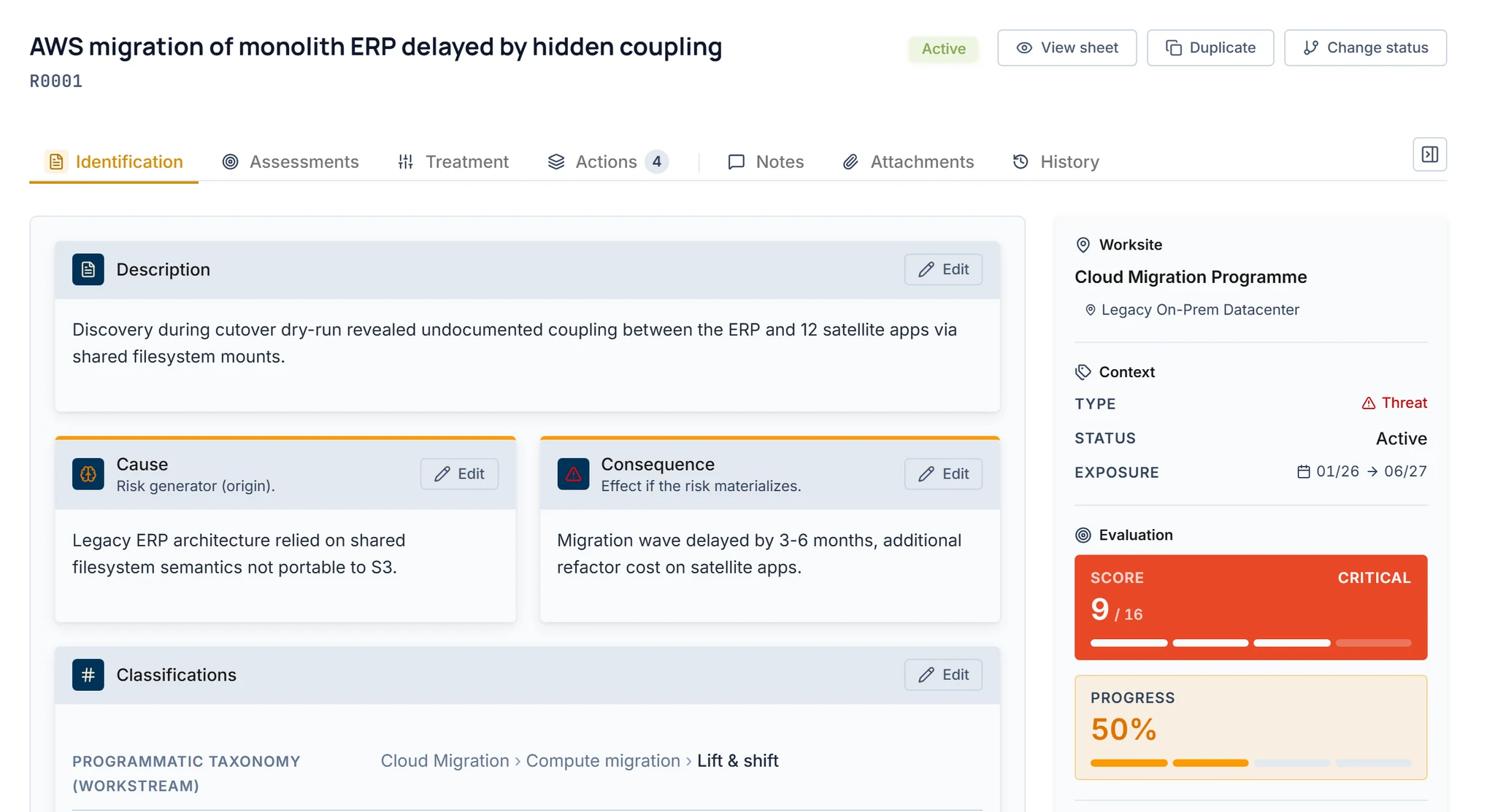 MQRisk platform visual