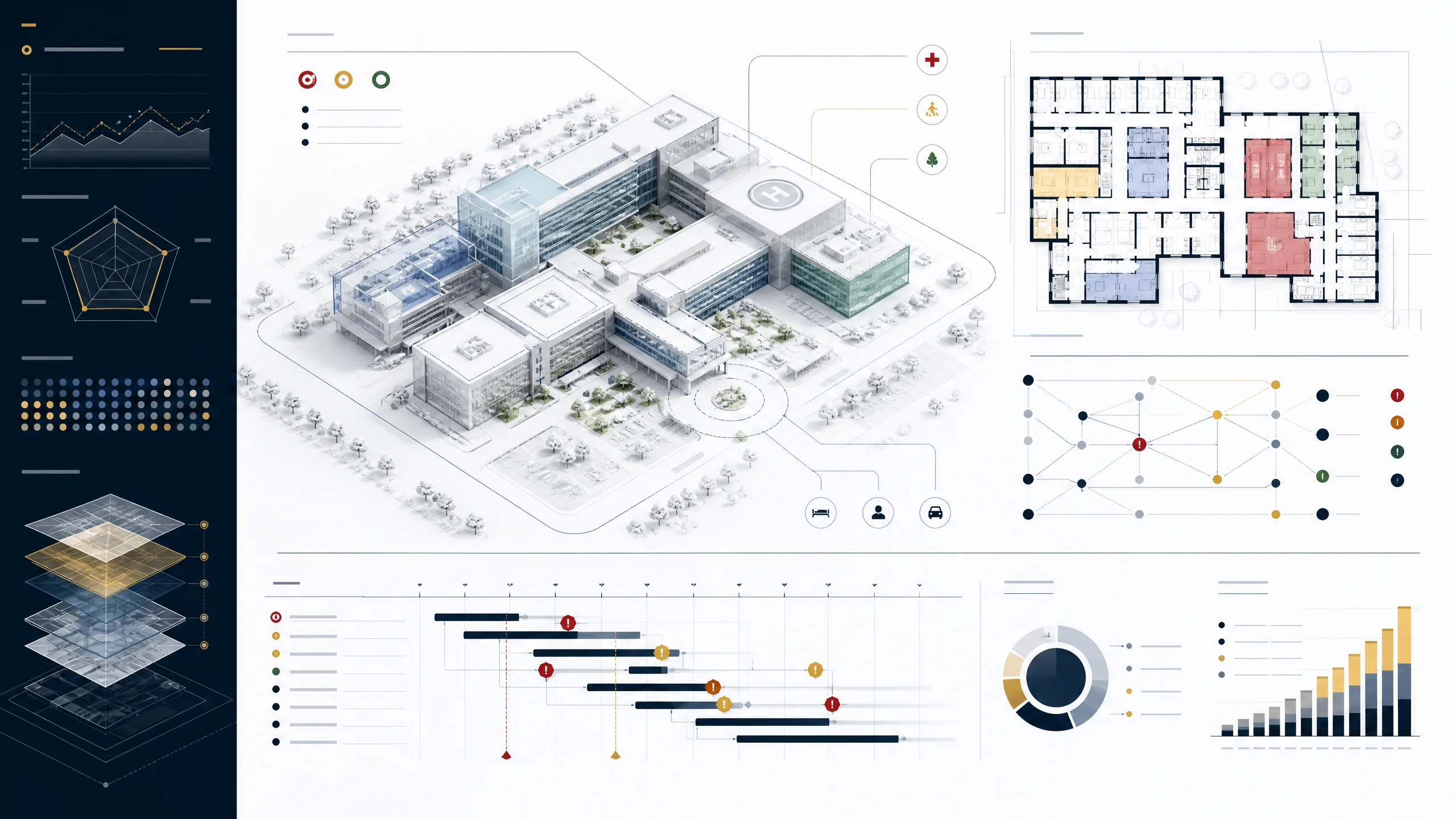 Healthcare capital programme risk intelligence visual